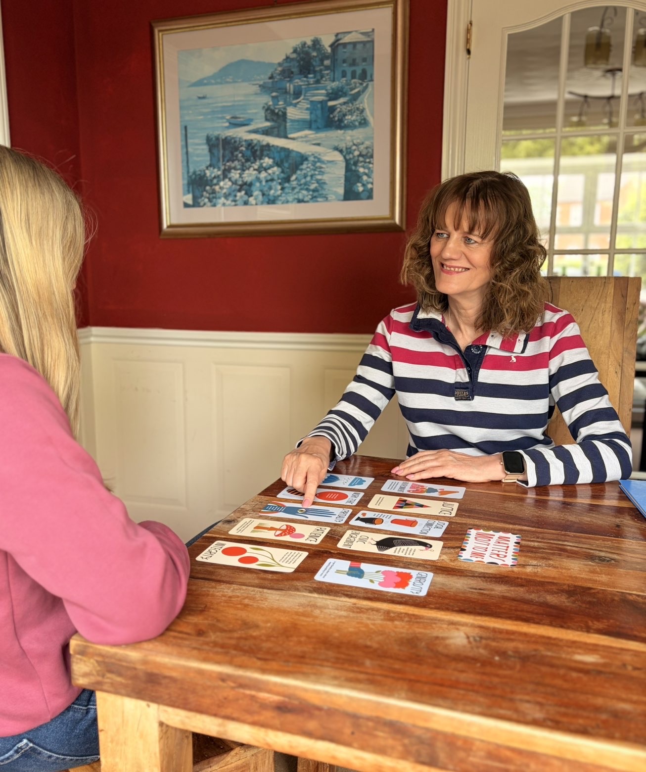 Karen Gore coaching a client